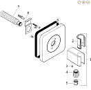 Держатель ручного душа Hansgrohe AXOR Citterio E полир. медь 36724930
