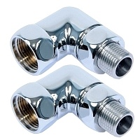 Уголок со сгоном Terminus 3/4&quot;х1/2&quot; г/ш (хром) 2шт