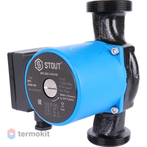 Циркуляционный насос Stout 32/40-180 с гайками
