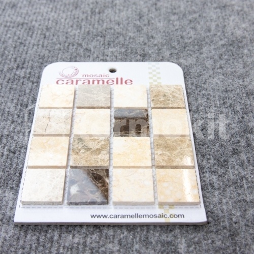 Мозаика Caramelle Mosaic Pietrine 4mm Pietra Mix 1 Pol (2,3x2,3) 29,8x29,8