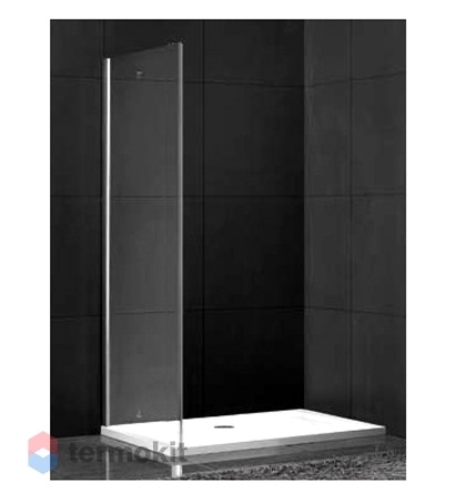 Боковая стенка Gemy 900x1900 полированный хром A6-90