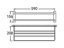 Полка для полотенец Cezares MAXIMA CZR-F-8910