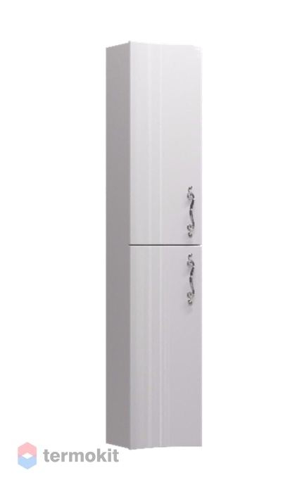 Пенал Aima Design Amethyst 30 подвесной вогнутый Белый глянец, правый
