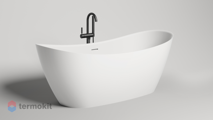 Ванна из искусственного камня Salini Noemi S-Stone 1700x750 белый матовый 101722M