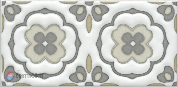 Керамическая плитка Kerama Marazzi Клемансо STG/A617/16000 декор орнамент 7,4x15