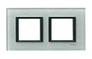 Рамка Schneider Electric Unica Class 2 поста горизонтальная матовое стекло MGU68.004.7C3