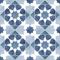 Керамическая плитка Kerlife Rabat Blue настенная 45x45