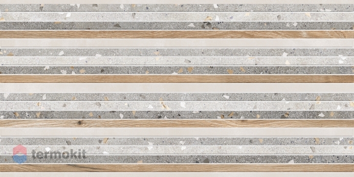 Керамическая плитка Laparet Era декор серый 18-05-06-3629 30х60