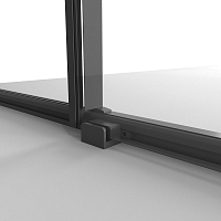 Душевой уголок Niagara Nova 1950x1400x900 черный матовый NG-84-14AB-A90B-34