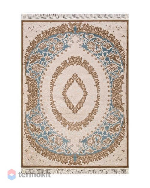 Ковёр Merinos Roxy 160x220 прямоугольный кремовый/синий D735
