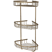 Полка металлическая угловая тройная Veragio BASKET VR.GFT-9067.BR