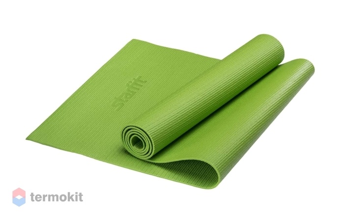 Коврик для йоги Starfit FM-101 PVC 173x61x0,8 см, зеленый