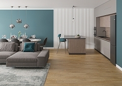 Кварцвиниловая плитка SpaceFloor Pluto 1001 Диона