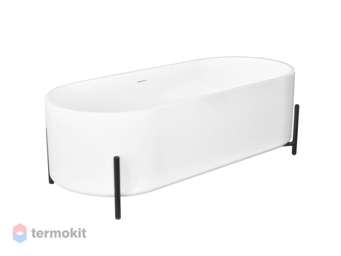 Ванна из искусственного камня NTBagno Amiata 1600x800 белый матовый NT303