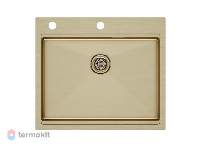 Мойка для кухни Paulmark BRIM-PRO брашированное золото PM705951-BG