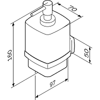 Дозатор для жидкого мыла AM.PM Gem черный A9036922 УЦЕНЕННЫЙ