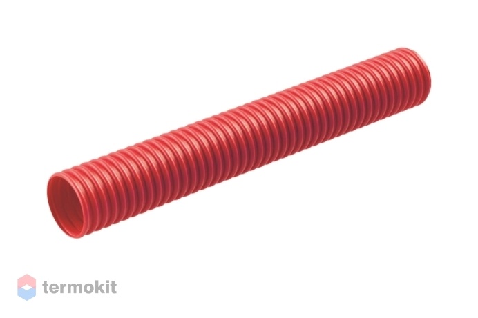 Труба Elsen гофрированная ПНД, цвет красный, наружным диаметром 32 мм для труб диаметром 50 мм отрезок \ 5м \