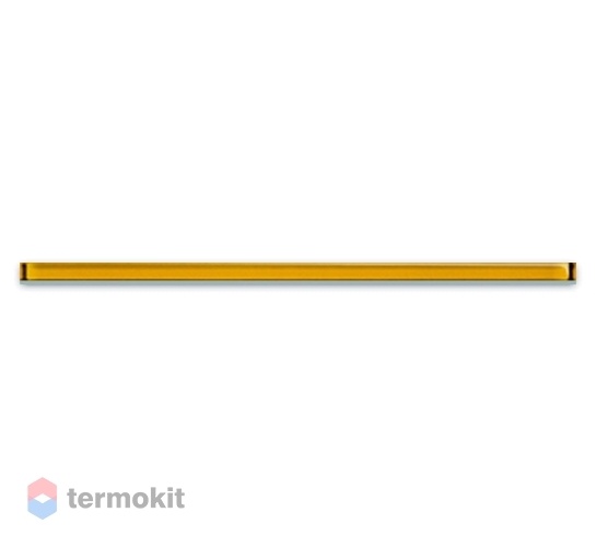 Керамическая плитка Mei Universal Glass Спецэлемент стеклянный желтый 2x60 (UG1L062)