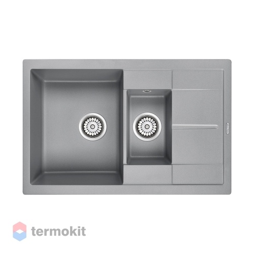 Мойка для кухни Paulmark Feste серый металлик PM237850-GRM