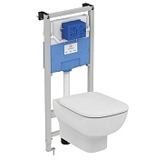 Комплект инсталляции c подвесным унитазом Ideal Standard с сиденьем микролифт T386401