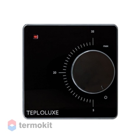 Терморегулятор Теплолюкс для теплого пола механический LC 001 черный