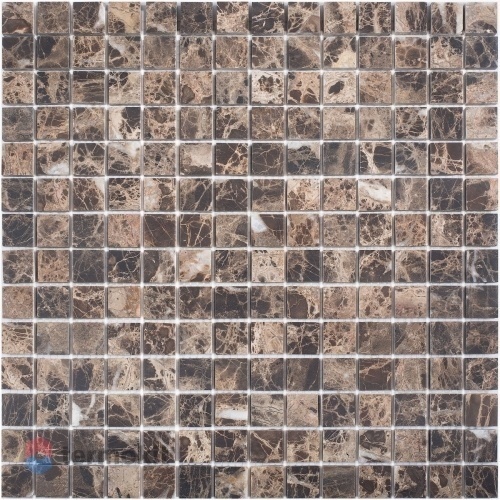 Мозаика из нат. мрамора Starmosaic Dark Emperador Matt (JMST070) 30,5х30,5 (20x20)