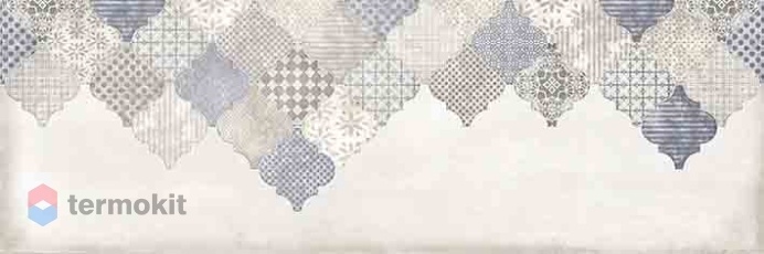 Керамическая плитка Cersanit Majolica вставка В голубой (MA2O042DT) 19,8x59,8