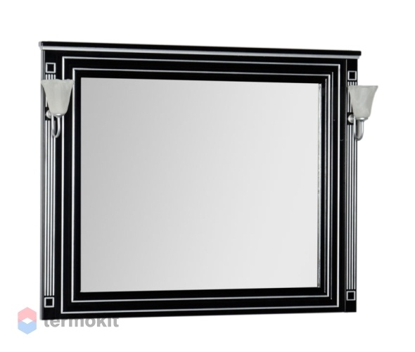 Зеркало Aquanet Паола 120 черный/серебро 00181767
