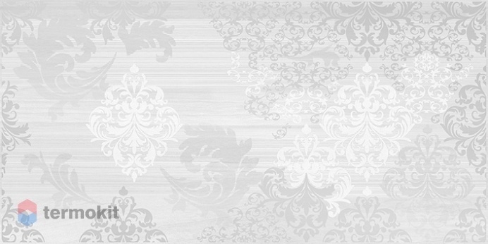 Керамическая плитка Cersanit Grey Shades вставка узор белый (GS2L051DT) 29,8x59,8
