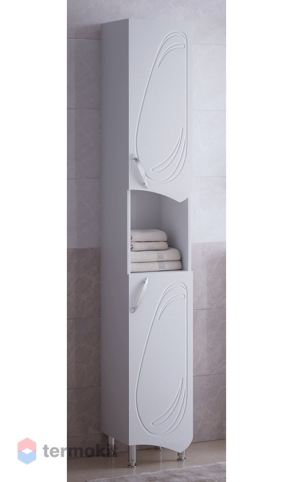 Шкаф-колонна Corozo Кентис 30 напольный белый глянец SD-00000335