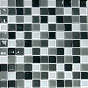 Стеклянная Мозаика Bonaparte Carbon mix (4x25x25) 30x30