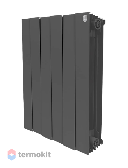 Радиатор Royal Thermo PianoForte Noir Sable 500 x9 \ 09 секций \ биметаллический с боковым подключением