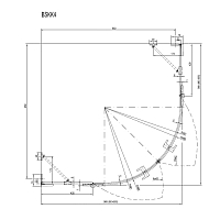 Душевой уголок Ravak Brilliant BSKK4 1950x1000x1000 хром 3U2AAA00Y1