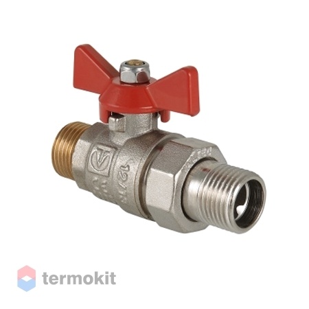 Кран шаровой Valtec Base 3/4” НН с полусгоном (бабочка)