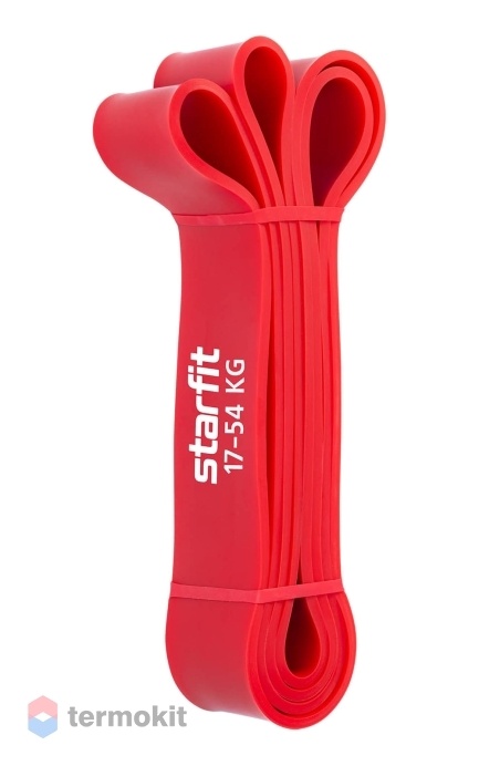 Эспандер многофункциональный Starfit ES-802 ленточный 17-54 кг, 208х4,4 см, красный