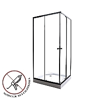 Душевой уголок Parly 1900x900x900 с поддоном черный ZEQ911B