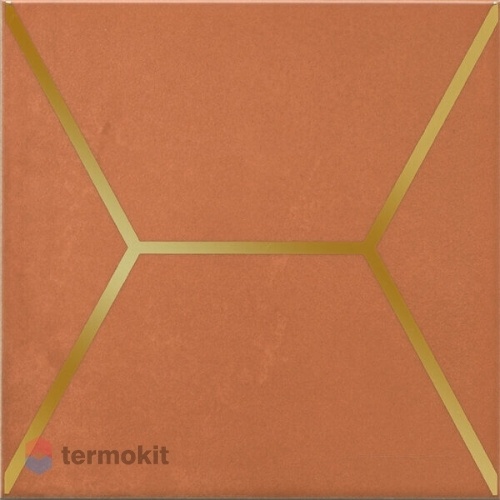 Керамическая плитка Kerama Marazzi Витраж OP/D181/17066 Декор оранжевый 15х15