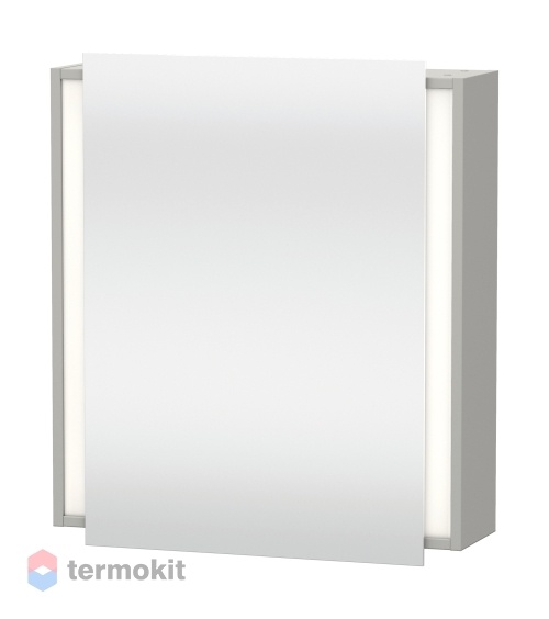 Зеркальный шкаф Duravit Ketho 65 с подсветкой бетонно-серый KT7530L0707