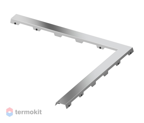 Декоративная решетка TECE TECEdrainline steel II угловая 90° нержавеющая сталь глянец 900х900 мм 610982