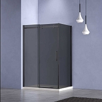 Душевой уголок Vincea Como-N 2000x1300x900 (тонированное стекло) черный VSR-4CN9013CGB