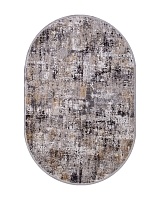 Ковёр Ipek Mekik Roxanne 80x150 овальный серый/бежевый 17162