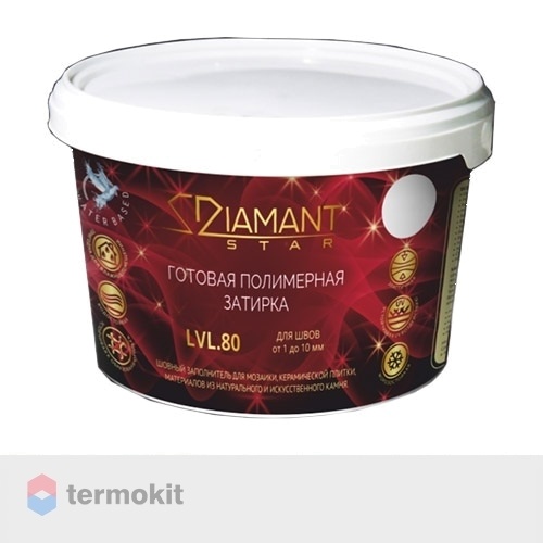 Затирка Диамант полимерная Diamant Star 802 титан (2 кг)