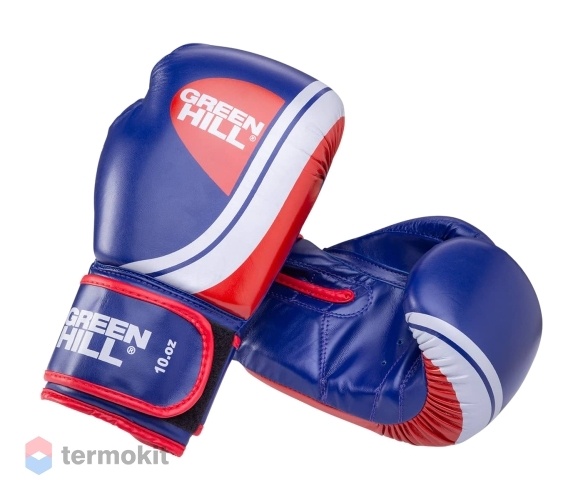 Перчатки боксерские Green Hill Knockout BGK-2266, 14 oz синий