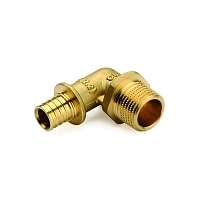 STOUT Угольник-переходник с наружной резьбой 16xR 1/2&quot;