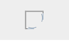 Душевой уголок Ambassador Kingston 2000x900x900 хром 14011104