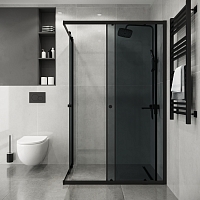 Душевой уголок Niagara Eco 1900x1070x780 (тонированное стекло) черный матовый NG-1118-14QT
