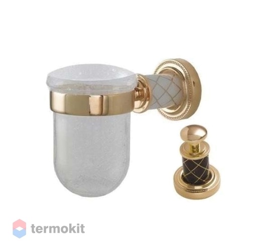 Стакан Boheme MURANO GOLD шоколад 10904-CH-G