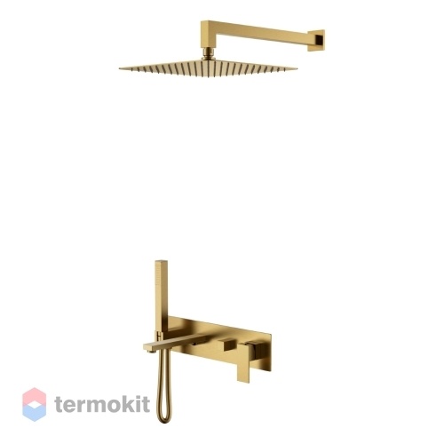 Душевой комплект скрытого монтажа Boheme Qubic бронза 474-BR