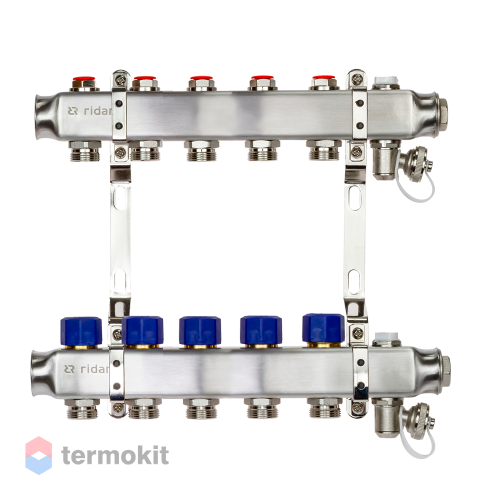 Комплект коллекторов РИДАН SSM-5R set с кронштейнами, 5 контуров