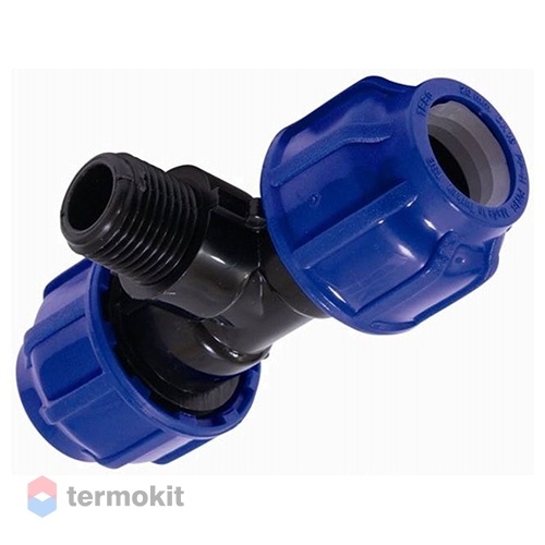 TEBO Тройник переходной разъемный НР ПНД 20x1/2"x20